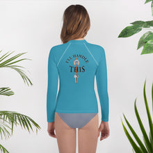 Load image into Gallery viewer, Tommy Coconut I'LL HANDLE THIS Youth Rash Guard