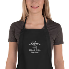 Load image into Gallery viewer, Tommy Coconut GRILL & CHILL Embroidered Apron