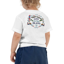 Load image into Gallery viewer, Tommy Coconut LIVE THE HAPPY ISLAND LIFE Toddler Short Sleeve Tee