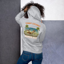 Load image into Gallery viewer, Tommy Coconut BIKER BAR Unisex Hoodie