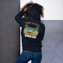 Load image into Gallery viewer, Tommy Coconut BIKER BAR Unisex Hoodie