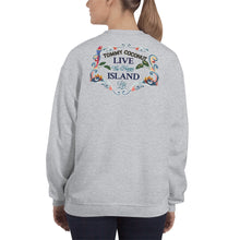 Load image into Gallery viewer, Tommy Coconut LIVE THE HAPPY ISLAND LIFE Unisex Sweatshirt