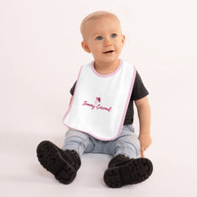 Load image into Gallery viewer, Tommy Coconut Embroidered Baby Bib
