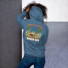 Load image into Gallery viewer, Tommy Coconut BIKER BAR Unisex Hoodie
