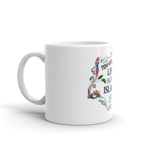 Load image into Gallery viewer, Tommy Coconut LIVE THE HAPPY ISLAND LIFE coffee Mug
