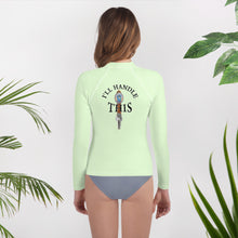 Load image into Gallery viewer, Tommy Coconut I&#39;LL HANDLE THIS Youth Rash Guard
