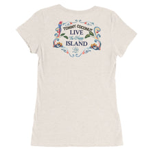 Load image into Gallery viewer, Tommy Coconut Live The Happy Island Life Ladies&#39; short sleeve t-shirt
