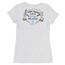 Load image into Gallery viewer, Tommy Coconut Live The Happy Island Life Ladies&#39; short sleeve t-shirt
